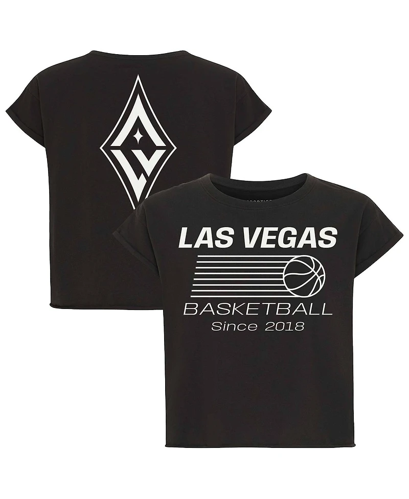 Sportiqe Women's Anthracite Las Vegas Aces Athletic Club Collection Alana T-Shirt