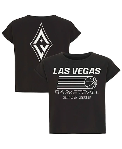 Sportiqe Women's Anthracite Las Vegas Aces Athletic Club Collection Alana T-Shirt