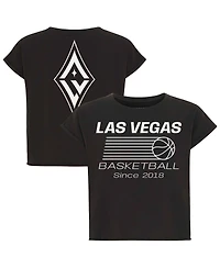 Sportiqe Women's Anthracite Las Vegas Aces Athletic Club Collection Alana T-Shirt