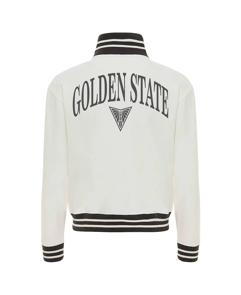 Sportiqe Women's Cream Golden State Valkyries Athletic Club Collection Sutton French Terry Full-Zip Jacket