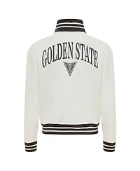 Sportiqe Women's Cream Golden State Valkyries Athletic Club Collection Sutton French Terry Full-Zip Jacket