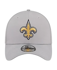 New Era Men's Gray Orleans Saints Perforated 39THIRTY Flex Hat
