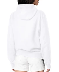 G-iii 4Her by Carl Banks Women's White Los Angeles Dodgers Leopard Heart Pullover Hoodie
