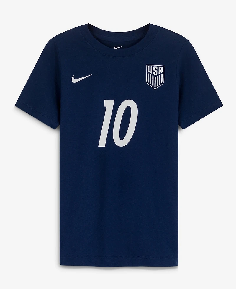 Nike Big Boys and Girls Christian Pulisic Navy Usmnt Away Player Name Number T-Shirt