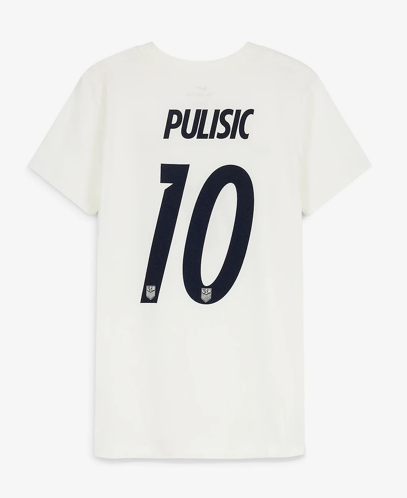 Nike Women's Christian Pulisic Cream Usmnt Home Name Number T-Shirt