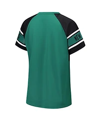 Starter Women's Green New York Jets 1st Rounder Color Block Raglan Top