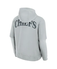 Fanatics Men's and Women's Gray Kansas City Chiefs Elements Sleek Pullover Hoodie