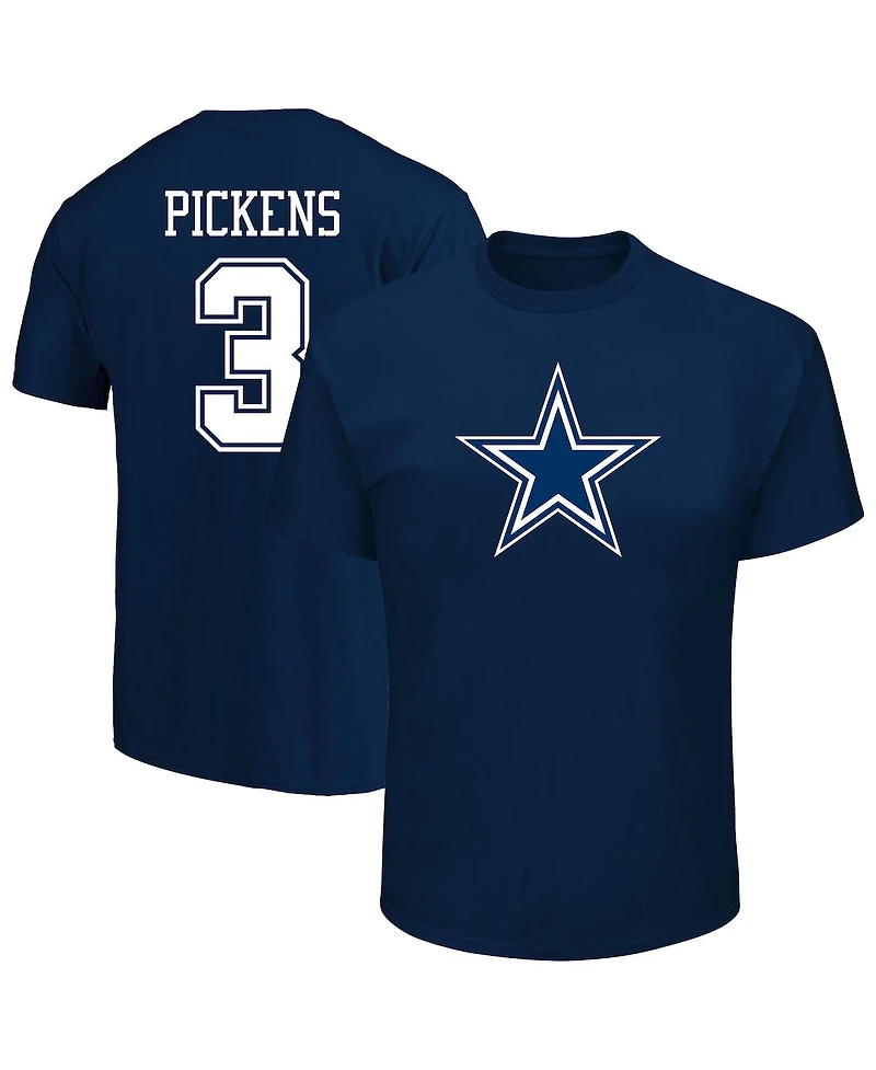 Fanatics Men's George Pickens Navy Dallas Cowboys Big Tall Player Name Number T-Shirt
