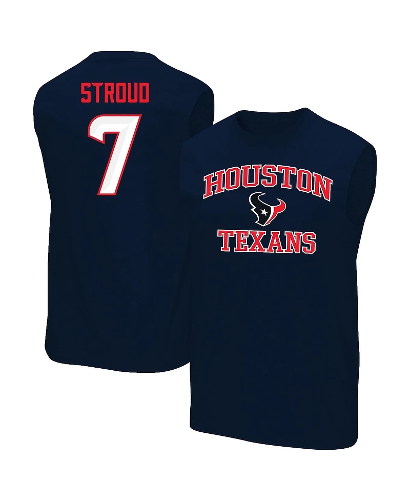Fanatics Men's C.j. Stroud Navy Houston Texans Big Tall Muscle Tank Top