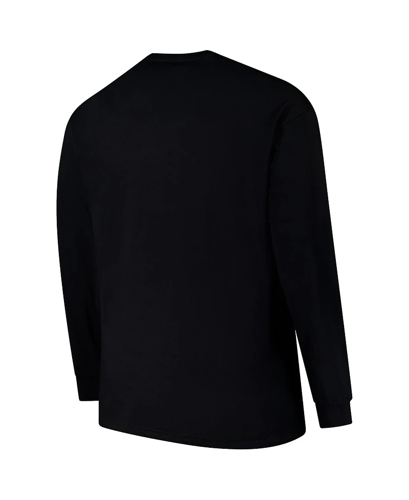 Fanatics Men's Black Chicago Bears Big Tall Pop Long Sleeve T-Shirt