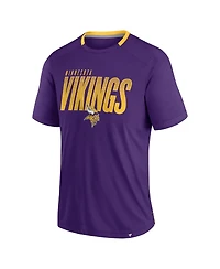 Fanatics Men's Purple Minnesota Vikings Defender Fade Slant T-Shirt