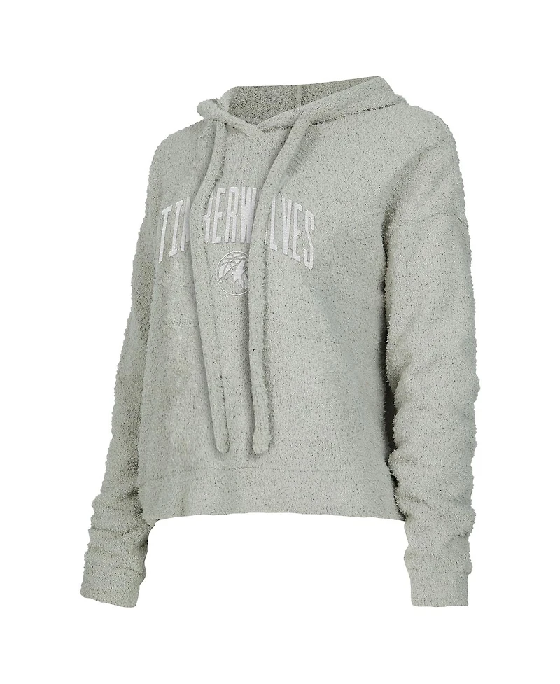 Concepts Sport Women's Gray Minnesota Timberwolves Ventura Comfy Pullover Hoodie