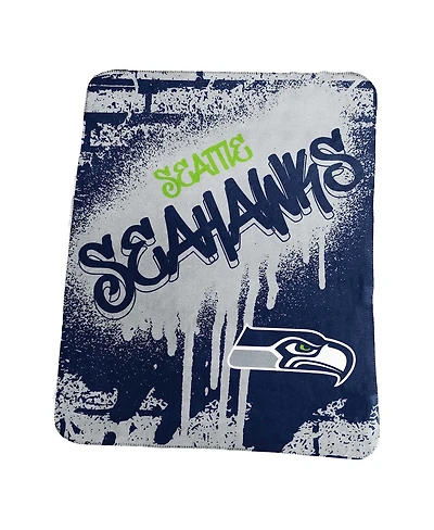 Logo Brands Seattle Seahawks 50" x 60" Classic Graffiti Fleece Throw Blanket