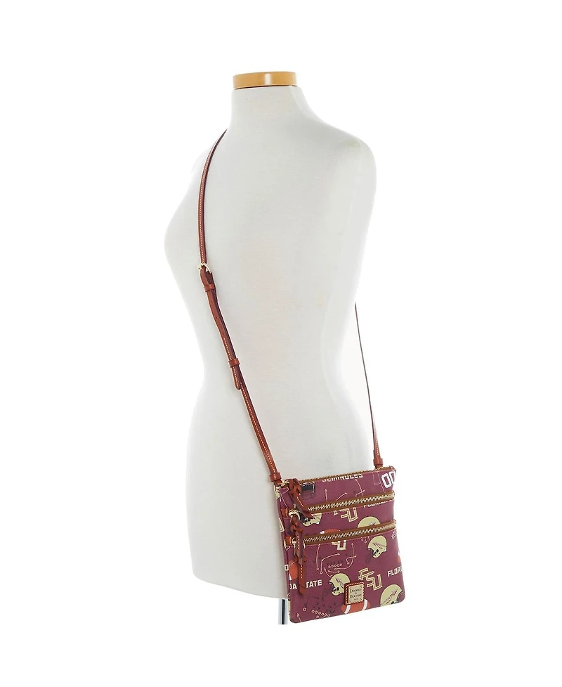Dooney & Bourke Florida State Seminoles Football Halftime Triple Zip Crossbody Bag