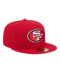 New Era Men's Scarlet San Francisco 49ers 59FIFTY Fitted Hat