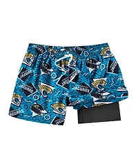Chubbies Men's Teal Jacksonville Jaguars Game Day Fit Classic Lined Swim Trunks