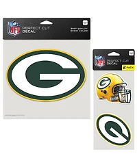 Wincraft Green Bay Packers Perfect Cut Decal Two-Pack Set