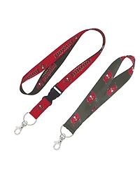 Wincraft Tampa Bay Buccaneers 2-Pack Lanyard with Detachable Buckle Key Strap Set