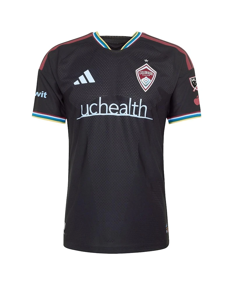 Adidas Men's Darren Yapi Black Colorado Rapids 2026 Colorful On-Field Authentic Patch Jersey
