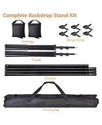 Yescom 10 Sets of 7x10 Feet Backdrop Stand Party Decoration Baby Shower Backdrop Support