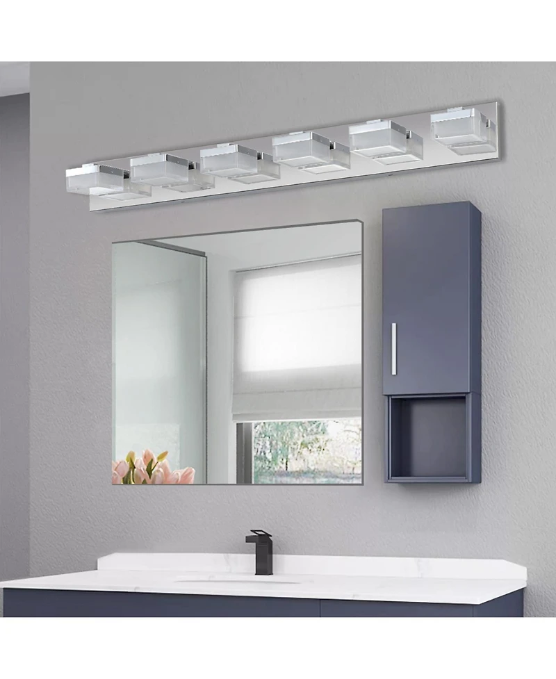 Busdays Modern 6 Light Led Vanity Mirror Light Fixture for Bathroom and Makeup Table
