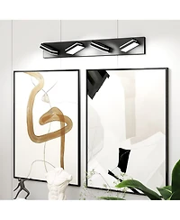 Busdays 4 Light Modern Led Vanity Light Wall Sconce for Bathroom and Mirror Sleek Minimalist Design Easy Installation