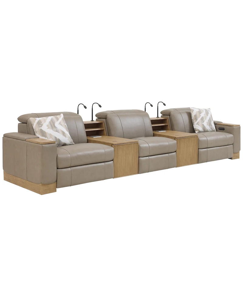 Maxyne 5-Piece Power Reclining Sofa with 2 Consoles Set