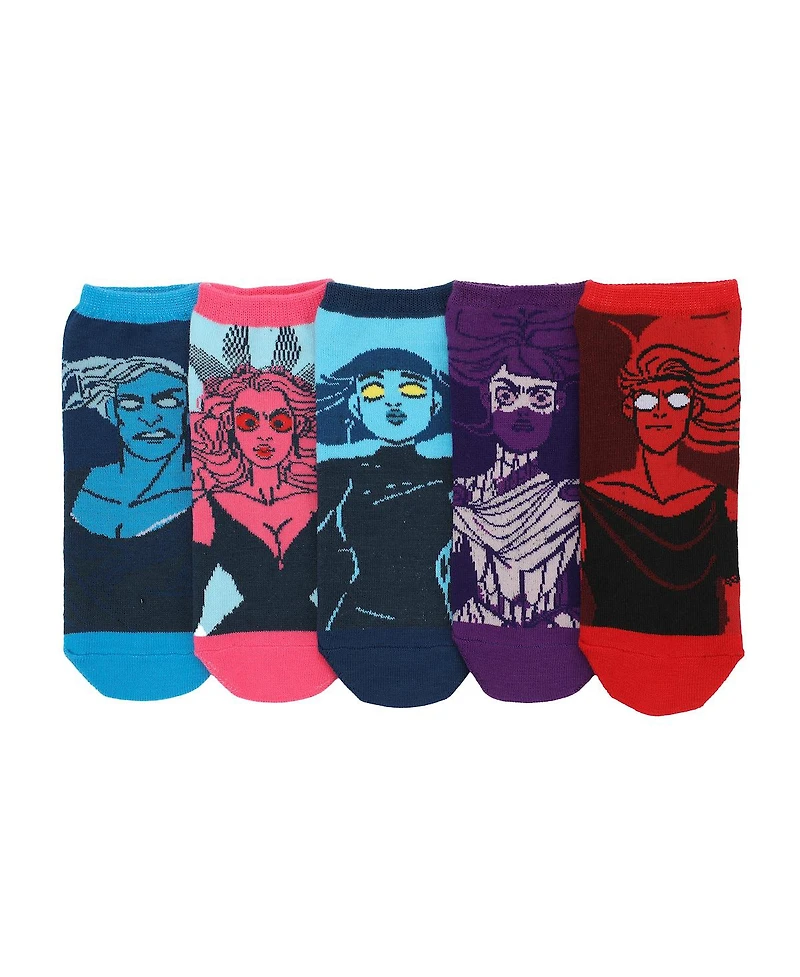 Lore Olympus Women's Bioworld 5-Pack of Stylish Ankle Socks Perfect for Comfort and Fashion!