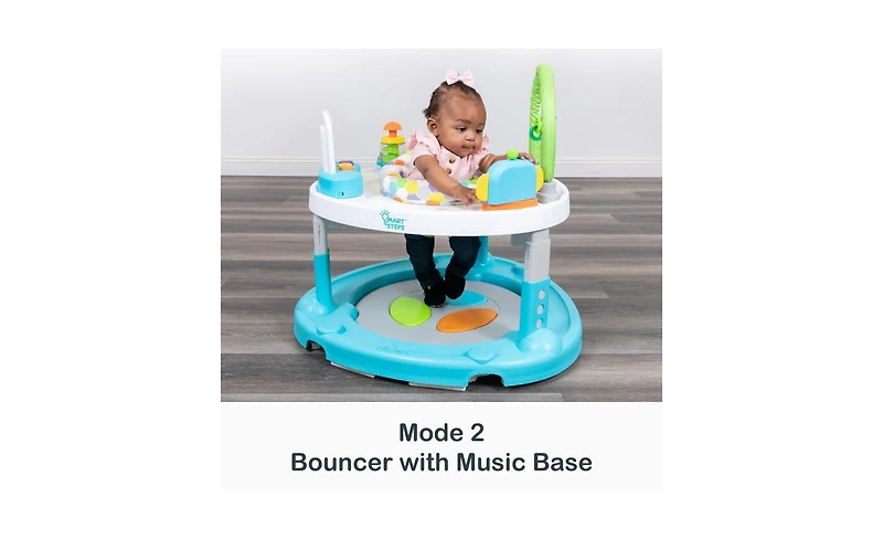 Baby Trend Kids Trend Smart Steps Bounce N Dance 4-in-1 Activity Center Walker - Hexagon Dots