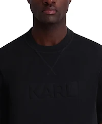 Karl Lagerfeld Paris Men's Embossed Logo Cotton T-Shirt