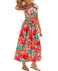 Cupshe Women's Sun Petal Floral Maxi Beach Dress