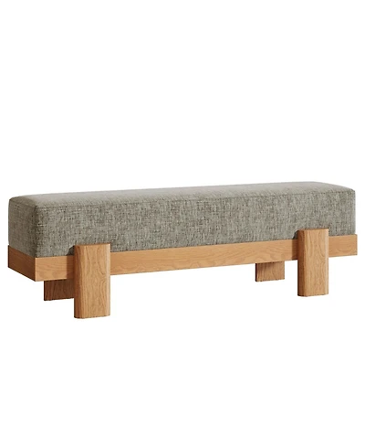 Slickblue Upholstered Entryway Bench with Mdf Frame