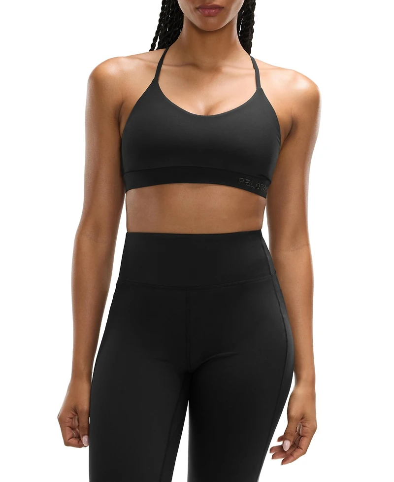 Peloton Women's Cadent V-Neck Strappy Back Bra