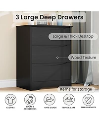 gaomon Drawer Tall Wood Dresser