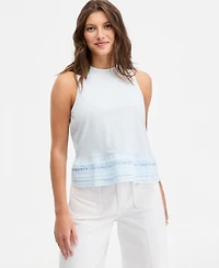 On 34th Women's Cotton Layered Ruffled-Hem Woven Mix Tank Top, Macy's Exclusive