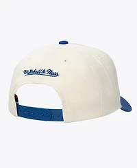 Mitchell & Ness Men's and Women's Cream Kansas City Royals Retro Lines Stretch Snapback Hat