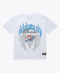 Mitchell & Ness Men's White Oklahoma City Thunder Old English Classic T-Shirt