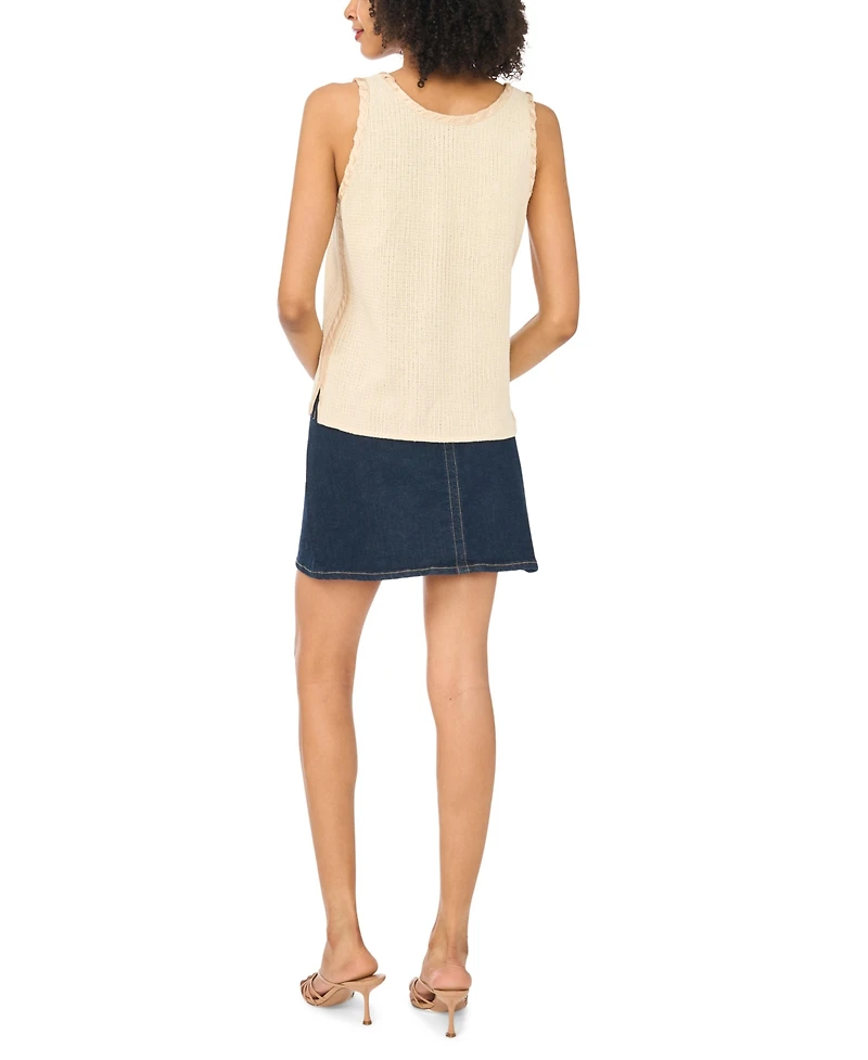 Vince Camuto Women's Cotton Scoop Neck Tank Top