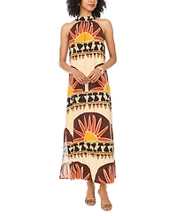 Vince Camuto Women's Halter High Neck Maxi Dress