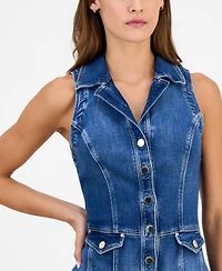 Guess Women's Destiny Denim Button Front Dress
