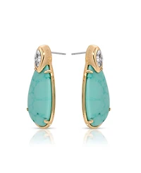 Ettika Gold-Plated Majestic Stone Earrings