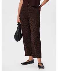 Whistles Women's Leopard Print Barrel Jean