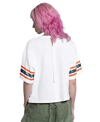 Starter Women's White Detroit Tigers Cropped Hurry Up Offense T-Shirt
