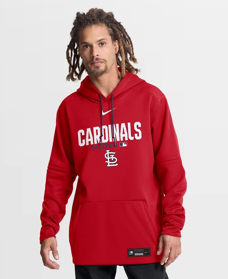 Nike Men's Red St. Louis Cardinals Authentic Collection Therma-fit Hoodie