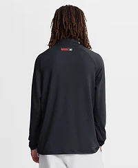 Nike Men's Navy Detroit Tigers Authentic Collection Dri-fit Raglan Half-Zip Pullover
