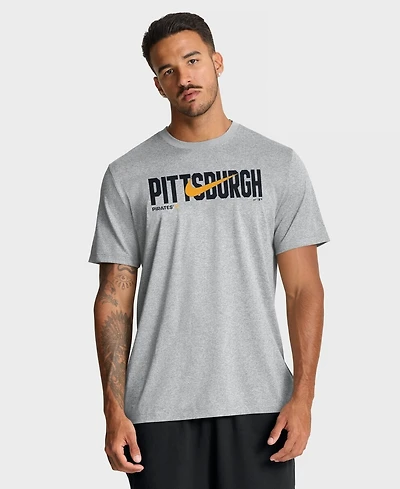 Nike Men's Heather Gray Pittsburgh Pirates Swoosh Legend Dri-fit T-Shirt