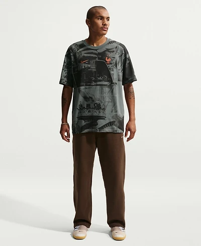 Nike Men's Gray France National Team Allover Print T-Shirt