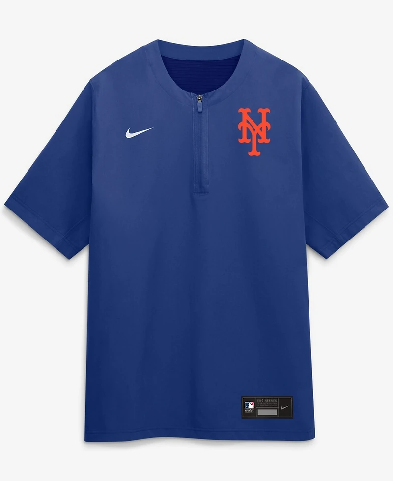 Nike Men's Royal New York Mets Authentic Collection Dri-fit Quarter-Zip Windshirt