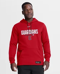 Nike Men's Red Cleveland Guardians Authentic Collection Therma-fit Hoodie