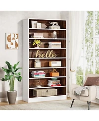Slickblue Freestanding 9-Tier Bookshelf Organizer for Home or Office Display